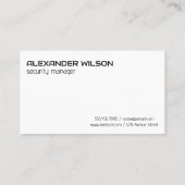 防犯カメラ | ロック | オンライン保護 名刺 (裏面)