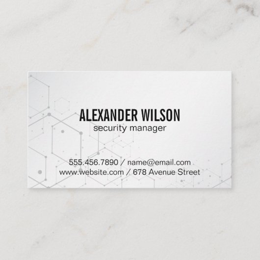 防犯カメラ | ロック | データセキュリティグローバル 名刺 (裏面)