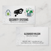 防犯カメラ | ロック | データセキュリティグローバル 名刺 (正面/裏面)