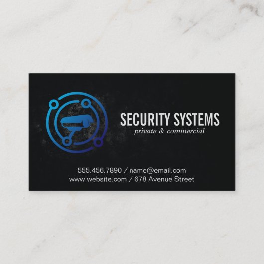 防犯カメラ |ロック 名刺 (正面)