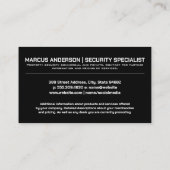 防犯カメラ |有刺鉄線 名刺 (裏面)