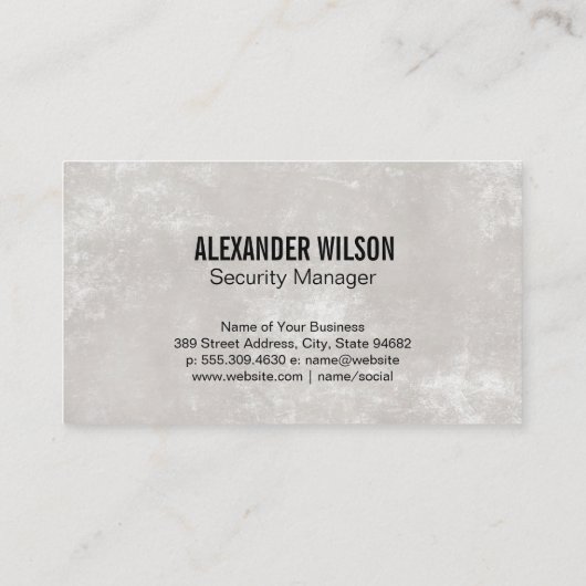 防犯カメラ | 犬のロゴ 名刺 (裏面)