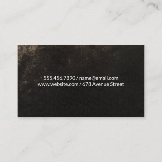 防犯カメラ | 背グランジ景 名刺 (裏面)