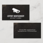 防犯カメラ | 背グランジ景 名刺 (正面/裏面)