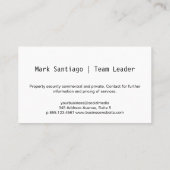 防犯ドッグシールド | 技術背景 名刺 (裏面)