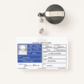 防犯バッジ バッジ (裏面リトラクタブル付き)