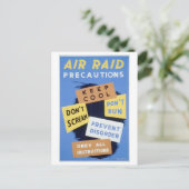 防空対策ポスター葉書 ポストカード (スタンド正面)