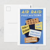 防空対策ポスター葉書 ポストカード (正面/裏面)