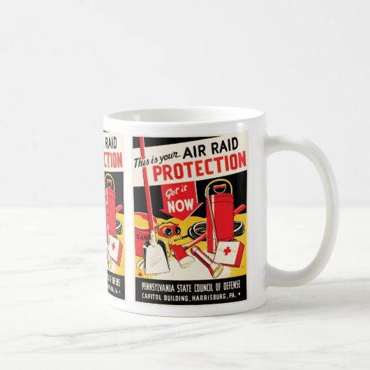 防空施設 コーヒーマグカップ (右)