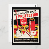 防空施設 ポストカード (正面/裏面)