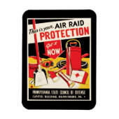 防空施設 マグネット (縦)