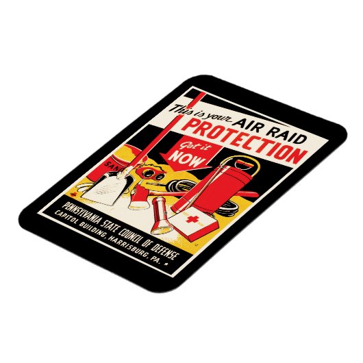 防空施設 マグネット (左側)