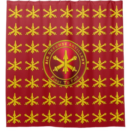 防空砲 シャワーカーテン (正面)