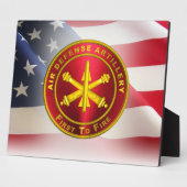 防空砲 フォトプラーク (側面)