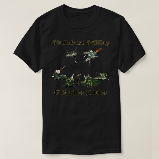 防空砲 Tシャツ (デザイン正面)