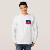 防縮加工を施されるハイチの長袖 Tシャツ (正面フル)