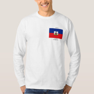 防縮加工を施されるハイチの長袖 Tシャツ