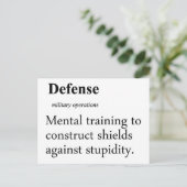 防衛の定義 ポストカード (スタンド正面)