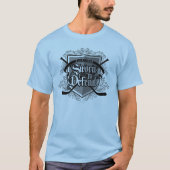 防衛を誓う（ホッケーディフェンスマン） Tシャツ (正面)