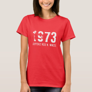 防衛ローv.ウェイド1973白いタイポグラフィヴィンテージ tシャツ