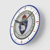 防衛契約監査機関時計 ラウンド壁時計 (傾斜)