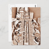 防衛施設の組立ライン ポストカード (正面/裏面)