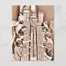 防衛施設の組立ライン ポストカード