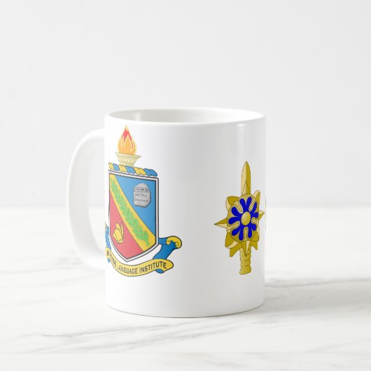 防衛語学研究所- ASAベトナムの退役軍人 コーヒーマグカップ (正面左)