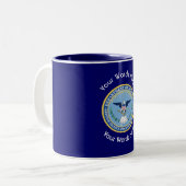 防衛金融会計サービスDFAS ツートーンマグカップ (正面左)