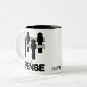 防衛 ツートーンマグカップ (正面左)