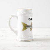 阻止されたビールステイン ビールジョッキ (左)