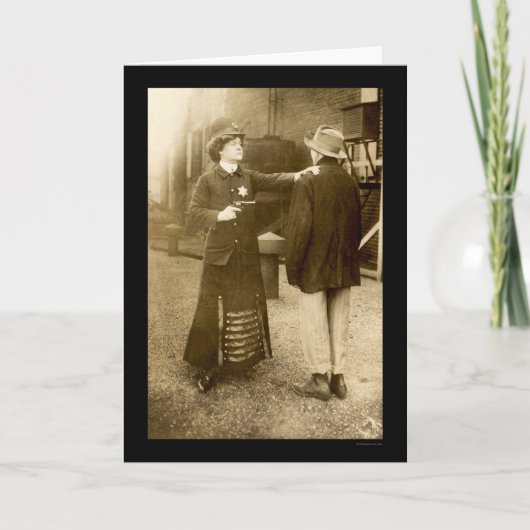 阻止1909年をしている婦人警官 カード (正面)