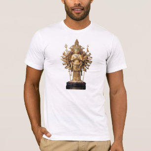 阿修羅像&千手観音ー仏像 Tシャツ