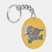 阿古河戸ハワイフォレストバード キーホルダー (正面左)