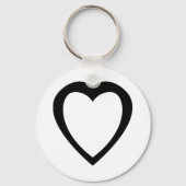 阿古間 |忍耐と寛容の白の記号 キーホルダー (正面)