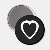 阿古間 |忍耐と寛容の白の記号 マグネット (正面/裏面)