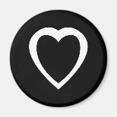 阿古間 |忍耐と寛容の白の記号 マグネット (正面)