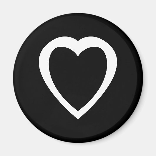 阿古間 |忍耐と寛容の白の記号 マグネット (正面)