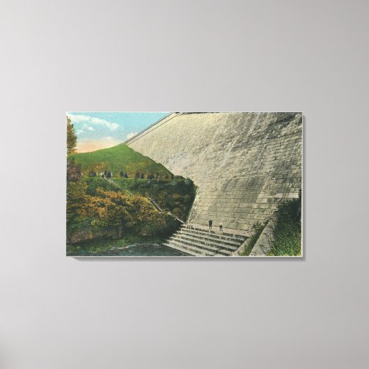 阿宝館ダムの眺望 キャンバスプリント (正面)