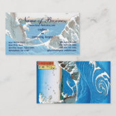 阿波国鳴門ノ渦潮　（あわのくに なるどのうずしお） 　安藤広重 名刺 (正面/裏面)