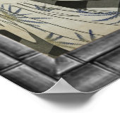 阿瀬おふく女～北川歌麿～女性ワイピング顔 ポスター (角)