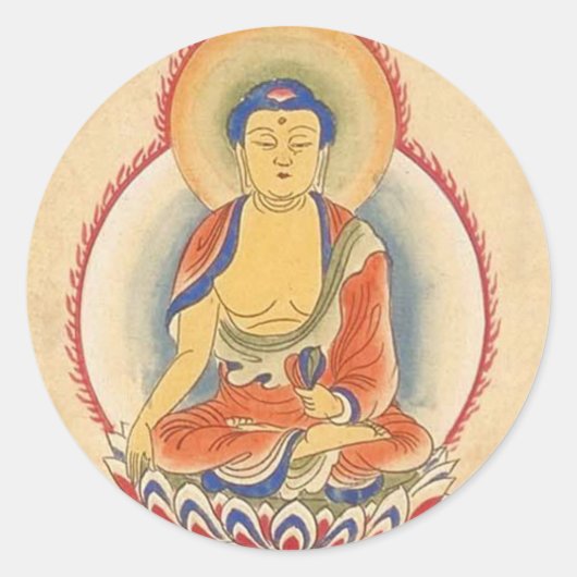阿空心仏 ラウンドシール (正面)