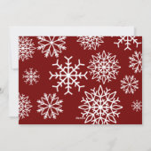 降りモダンる雪の結晶ホリデーレッドPHOTO シーズンカード (裏面)