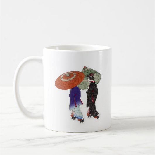 降れば土砂降り コーヒーマグカップ (左)