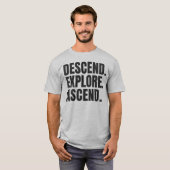 降下エクスプローラAscend Caver登山恋人 Tシャツ (正面フル)