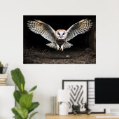 降下 – 静かバーンドウル飛行中 ポスター (ホームオフィス)