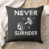 降伏しない – やる気を起こさせる装飾用クッション クッション (ブランケット)