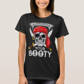 降伏せよ レート スカル ジョリー ロジャー  Tシャツ (正面)