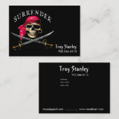 降伏の海賊名刺のテンプレート 名刺 (正面/裏面)