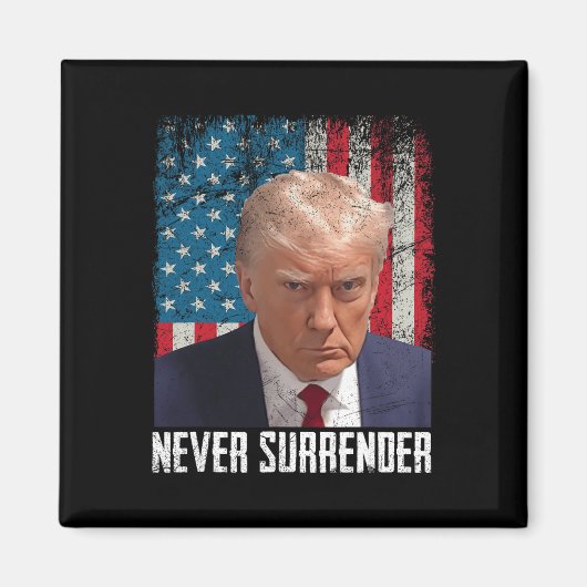 降伏トランプ・マグが2024年アメリカF大統領を撃った マグネット (正面)